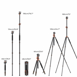 Statyw K&F Concept T254A4 z głowicą kulową BH-28L